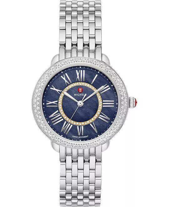 Michele Serein Mid Quartz Diamond Watch 36mm