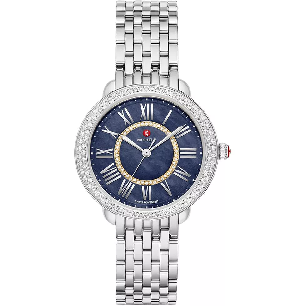 Michele Serein Mid Quartz Diamond Watch 36mm