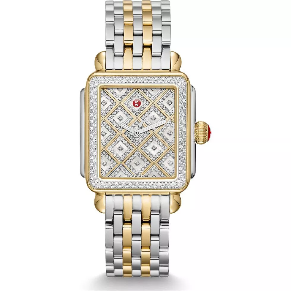 Michile Deco Diamond Grid Watch 33*35mm