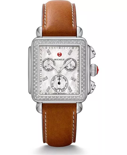 Michile Deco Diamond Saddle Watch 33*35mm