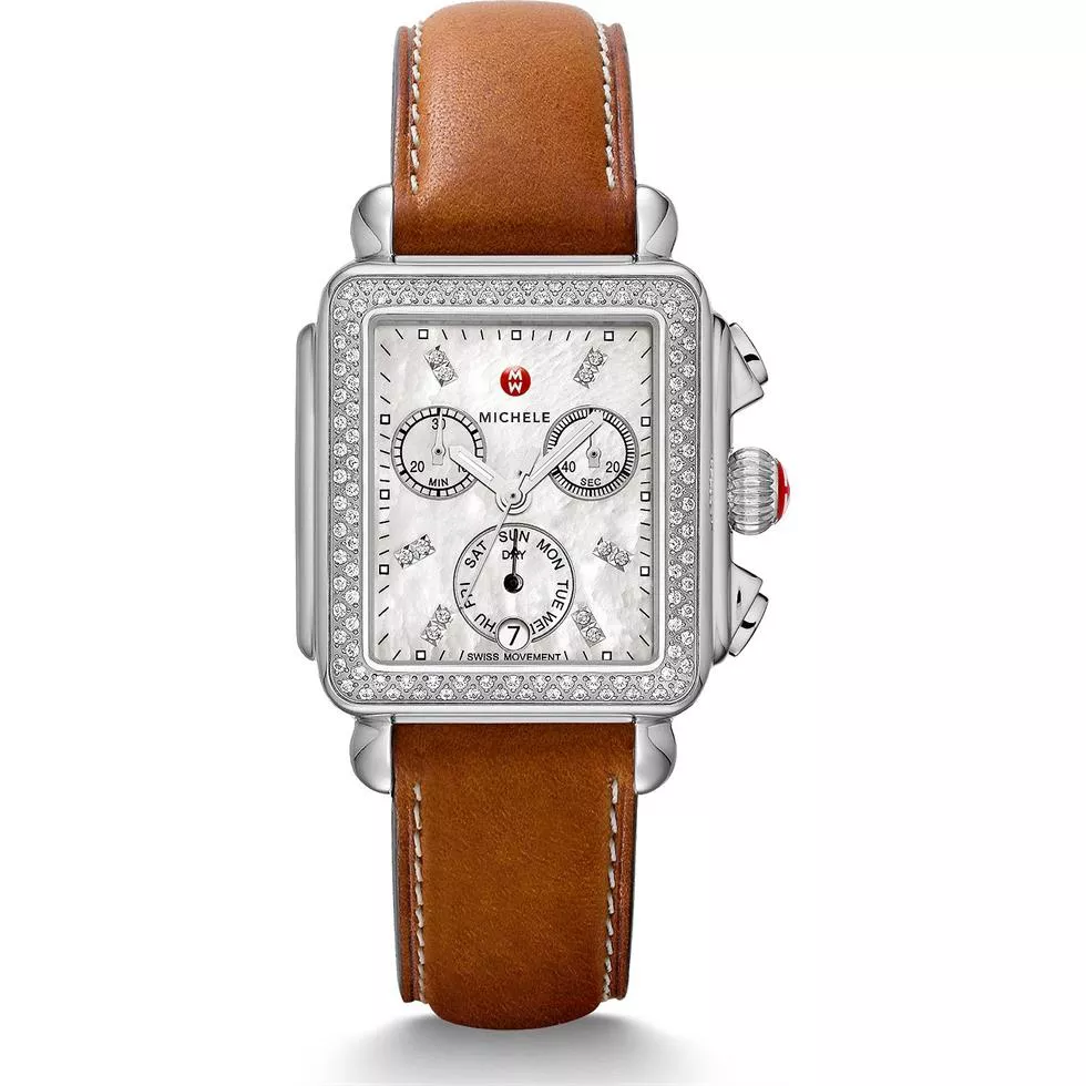Michile Deco Diamond Saddle Watch 33*35mm