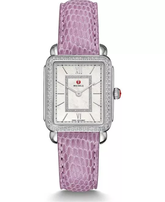 Michile Deco II Mid-size Diamond Lilac Watch 26.27.5mm