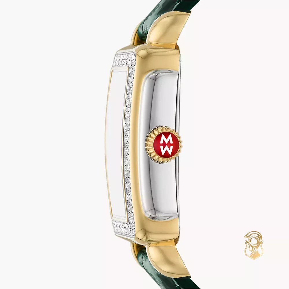 Michile Special Edition Deco Madison Mid Pavé Two-Tone 18K Gold-Plated Watch 31mm