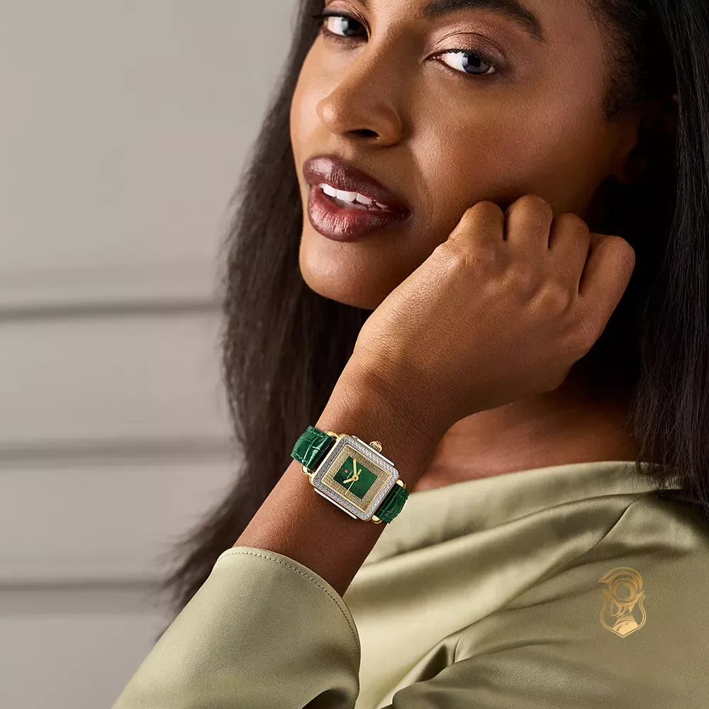 Michile Special Edition Deco Madison Mid Pavé Two-Tone 18K Gold-Plated Watch 31mm