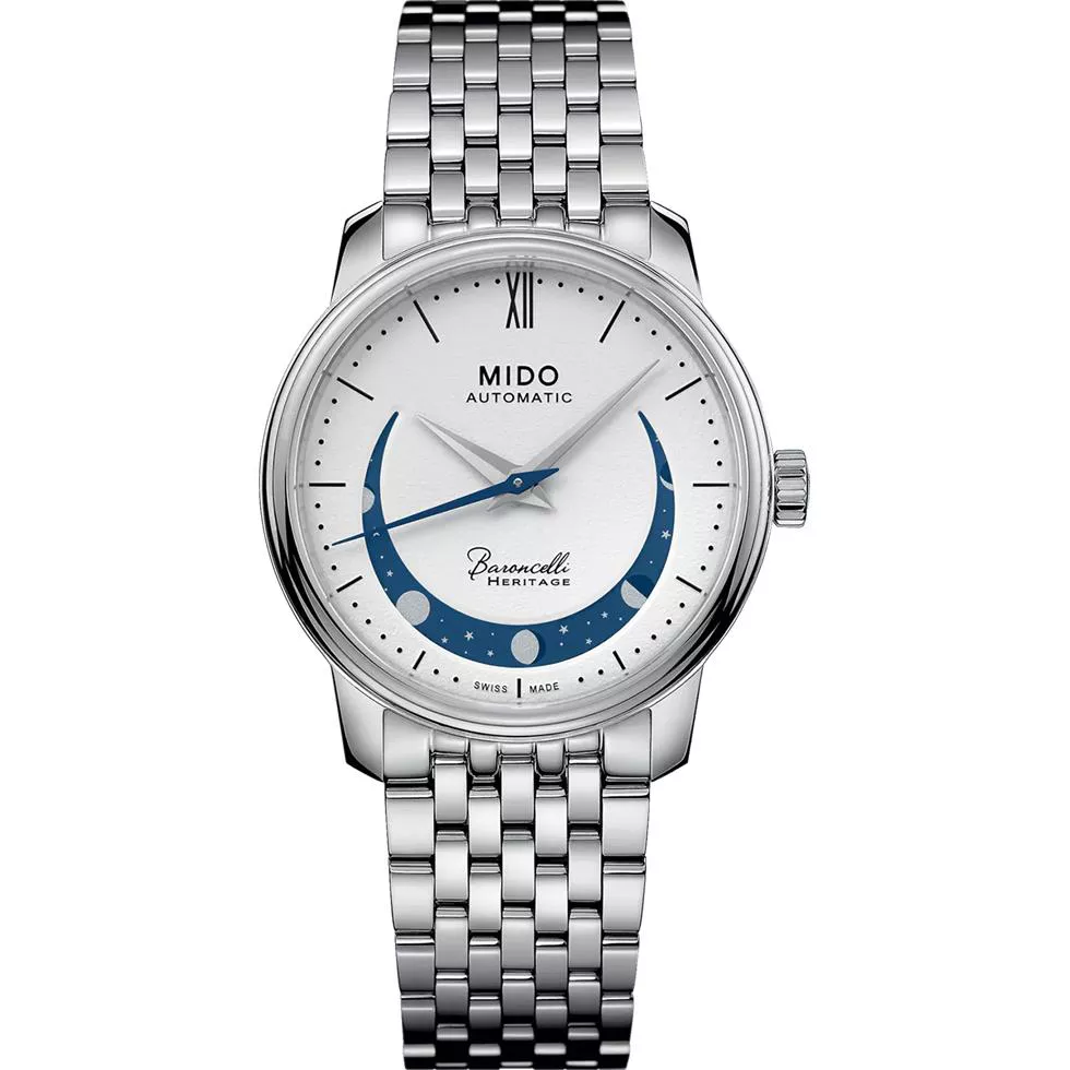 Mido Baroncelli Smiling Moon M027.207.11.010.01 Lady 33mm