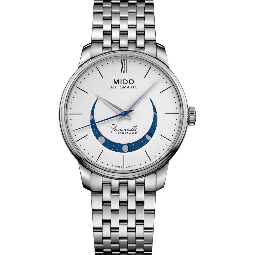 Mido Baroncelli Smiling Moon M027.407.11.010.01 Gent 39mm 