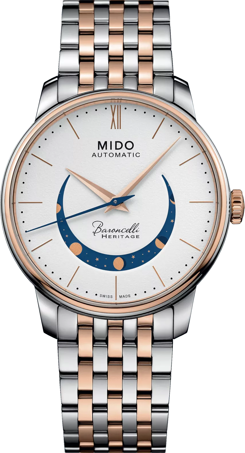 Mido Baroncelli Smiling Moon M027.407.22.010.01 Gent 39mm