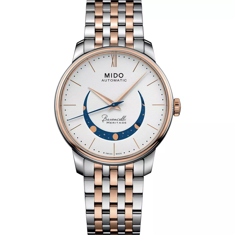 Mido Baroncelli Smiling Moon M027.407.22.010.01 Gent 39mm 
