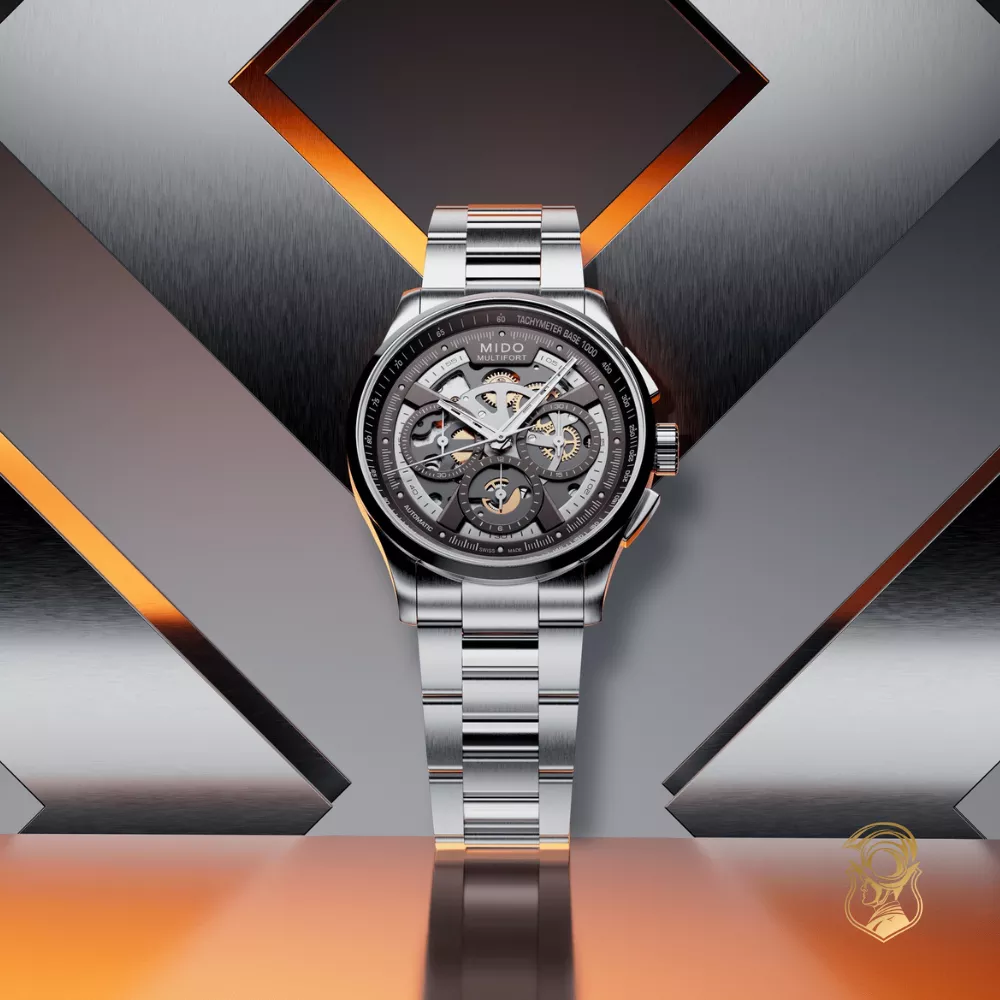 Mido Multifort M038.662.11.060.00 Skeleton Watch 43mm