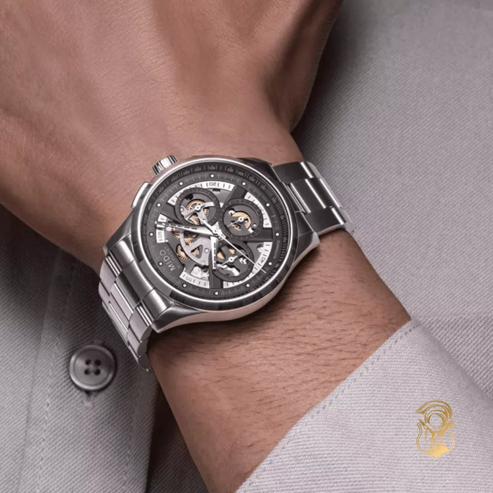 Mido Multifort M038.662.11.060.00 Skeleton Watch 43mm