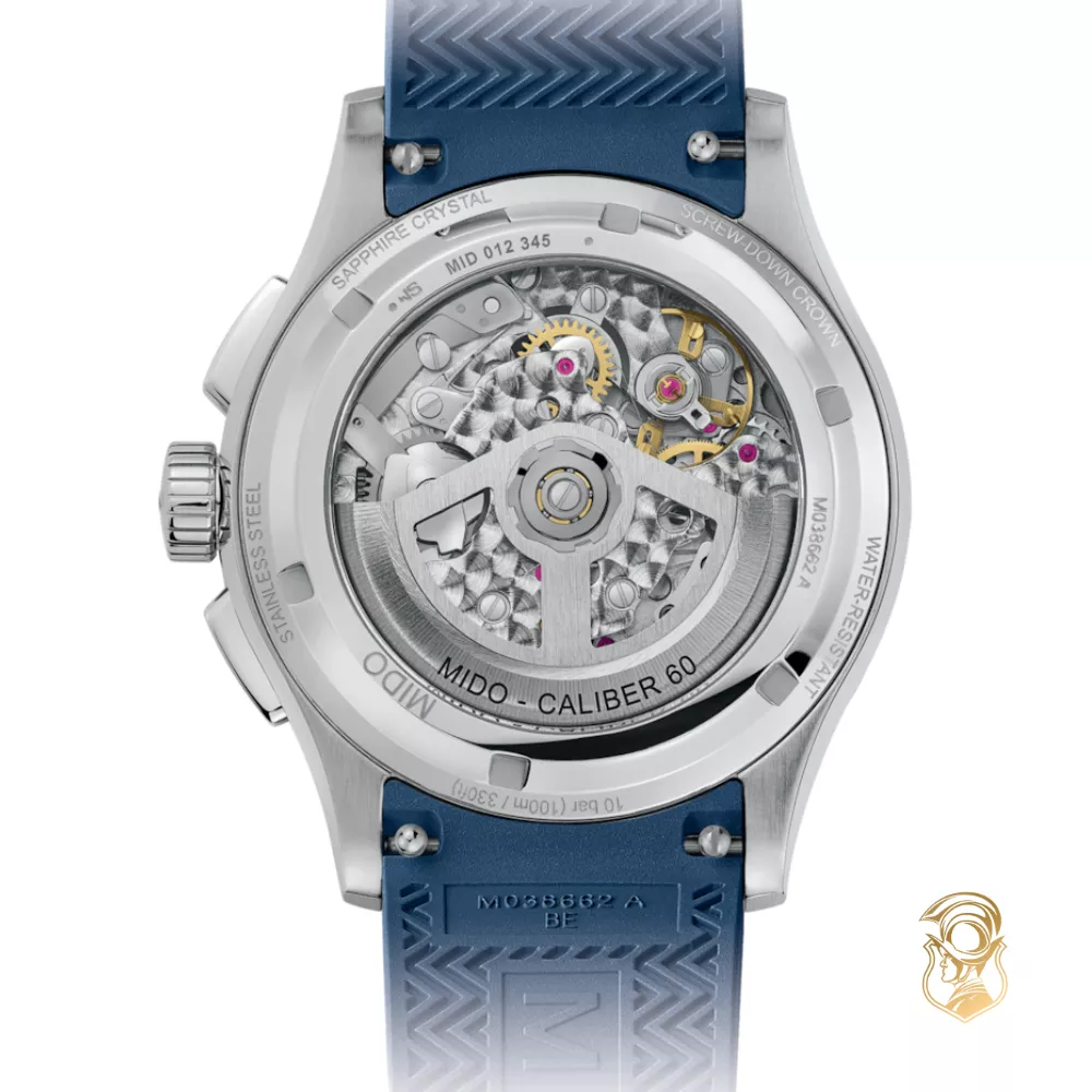 Mido Multifort Skeleton Chronograph Watch 43mm