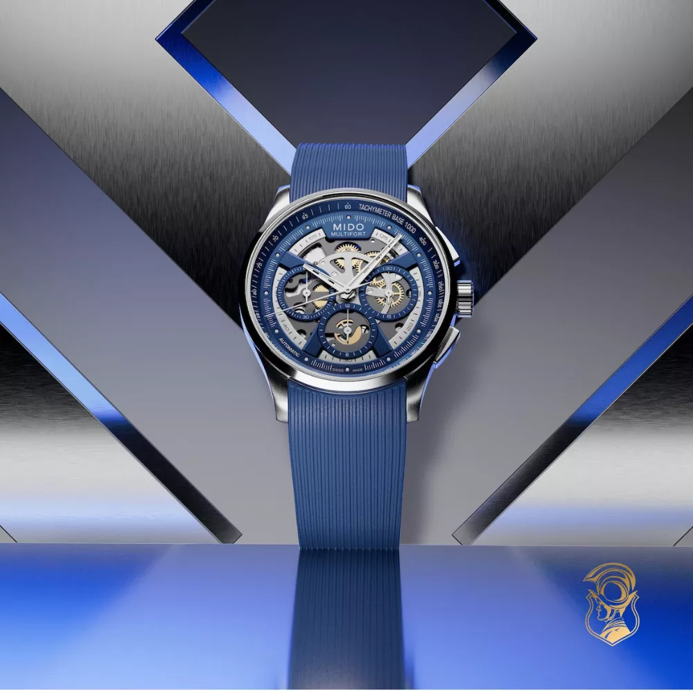 Mido Multifort Skeleton Chronograph Watch 43mm