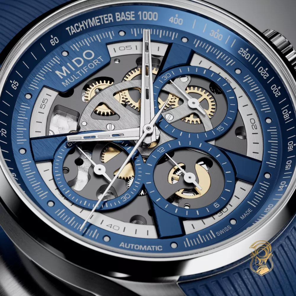 Mido Multifort Skeleton Chronograph Watch 43mm