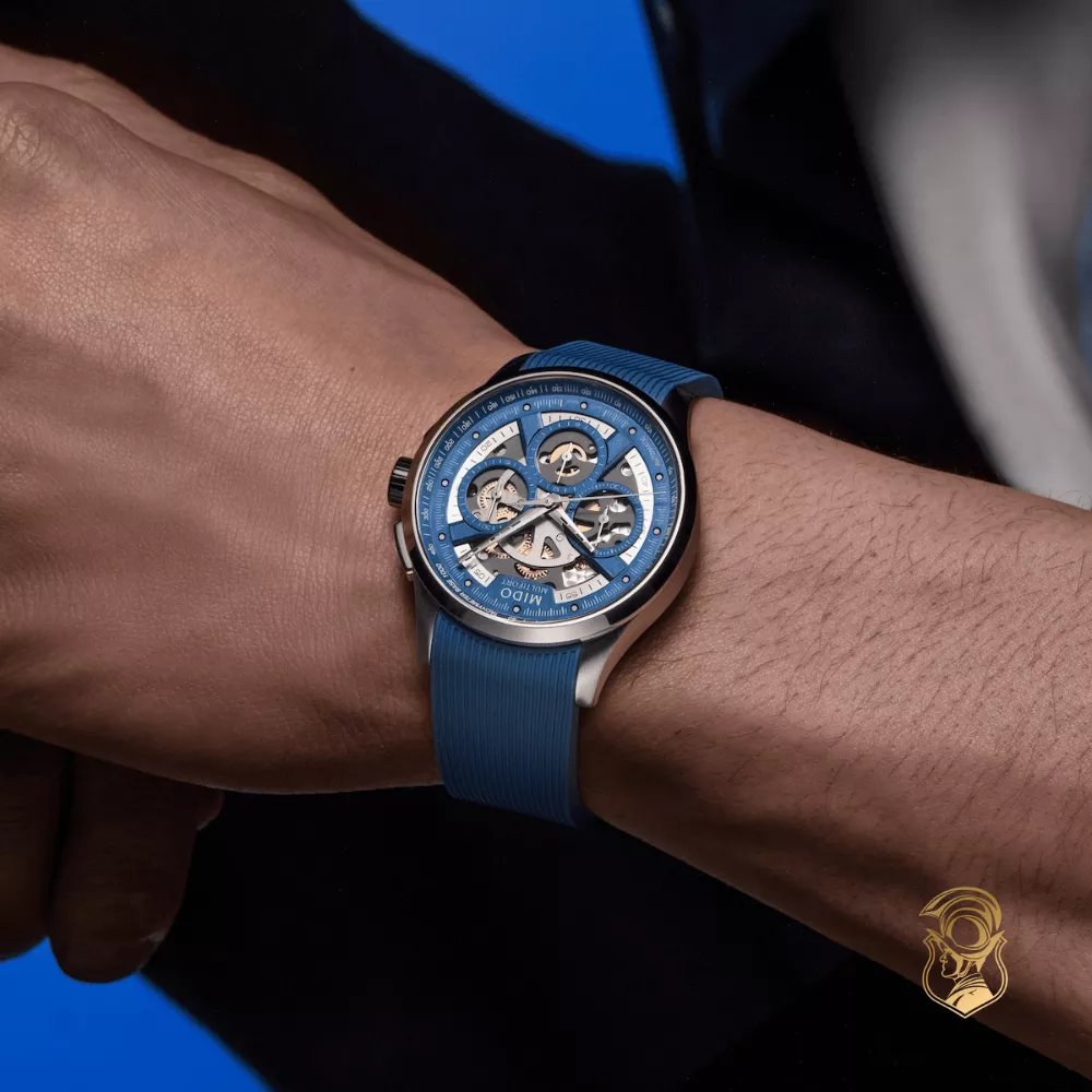 Mido Multifort Skeleton Chronograph Watch 43mm
