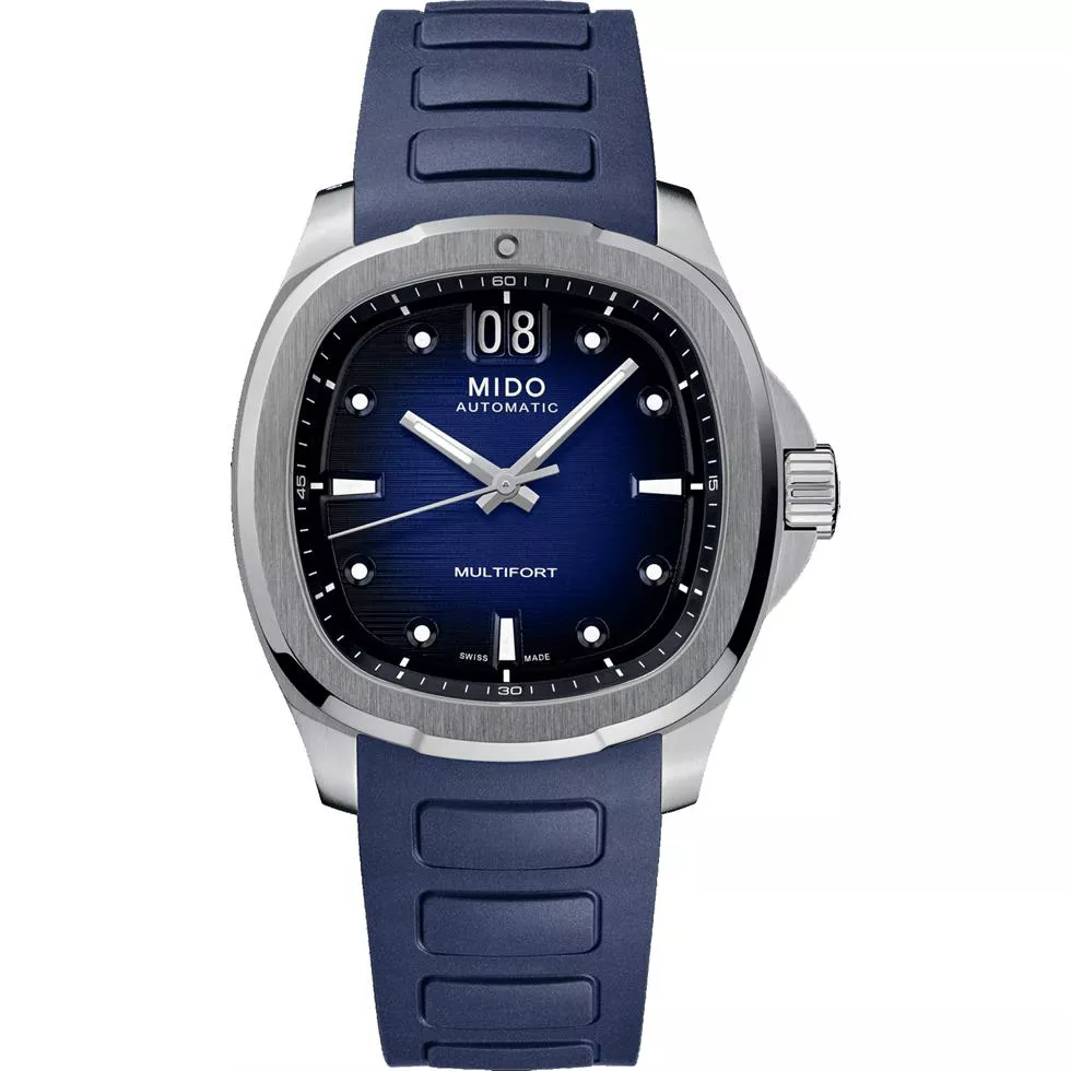 Mido Multifort Tv Blue Tone Watch 40mm