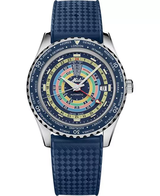 Mido Ocean Star Decompression Worldtimer Watch Set 40.5mm