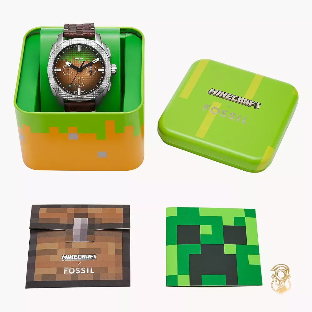 Minecraft x Fossil Limited-Edition Grass Block Watch 44mm