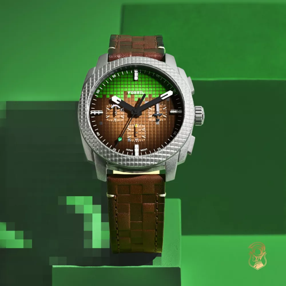 Minecraft x Fossil Limited-Edition Grass Block Watch 44mm