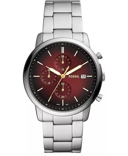 Minimalist Chronograph Stainless Steel Watch 42MM