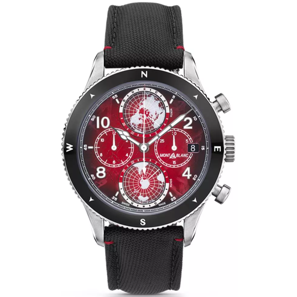 Montblanc 1858 Geosphere Chronograph Oxygen Limited Edition Watch 44mm