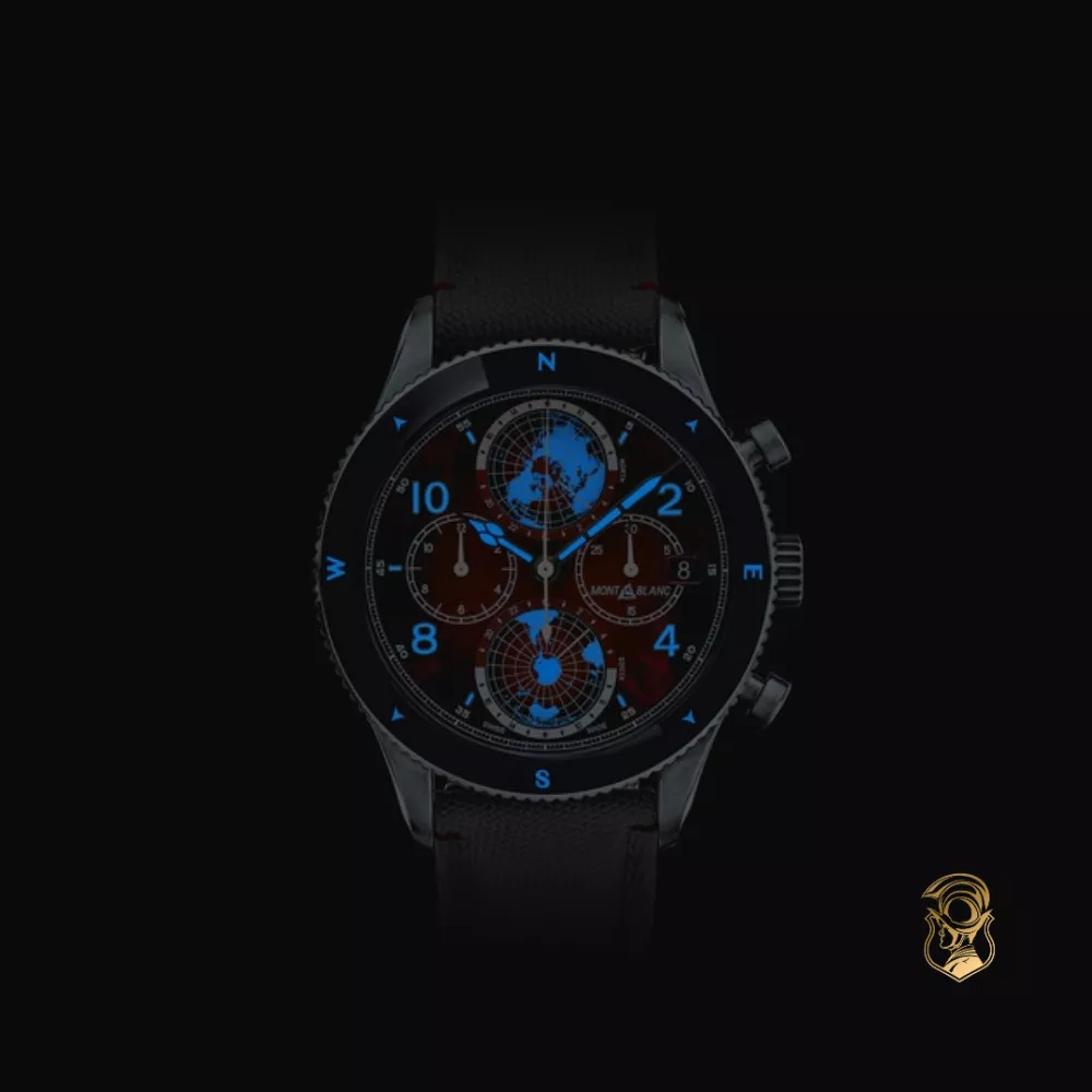 Montblanc 1858 Geosphere Chronograph Oxygen Limited Edition Watch 44mm