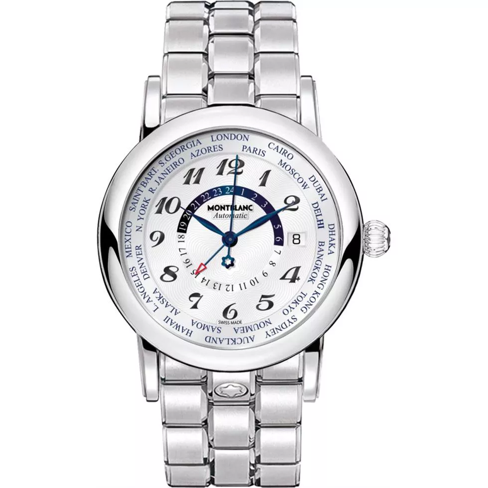MontBlanc Star 106465 GMT World Time Watch 42