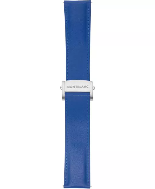 Montblanc Summit 2 Sapphire Blue Leather Strap 22mm