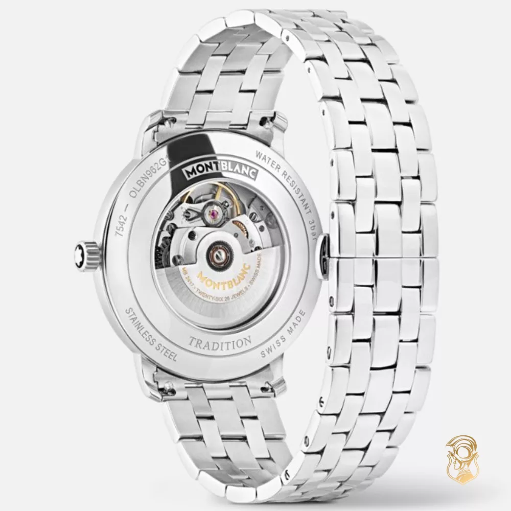 Montblanc Tradition Automatic Silver Tone Watch 40mm