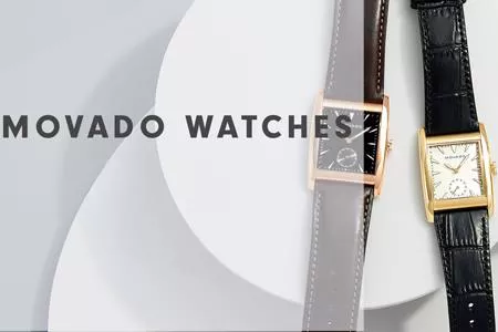 Nét đẹp của đồng hồ Movado Heritage mặt chữ nhật cổ điển