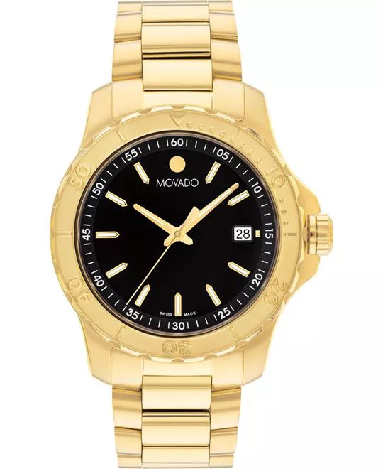 Movado Active Gold-Tone Sport Watch 40mm