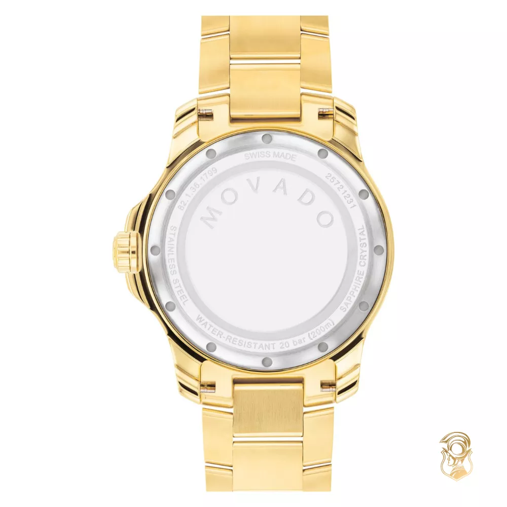 Movado Active Gold-Tone Sport Watch 40mm