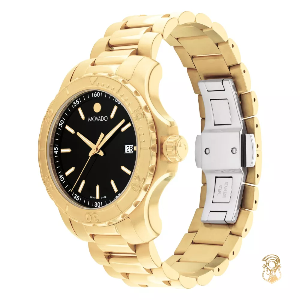 Movado Active Gold-Tone Sport Watch 40mm