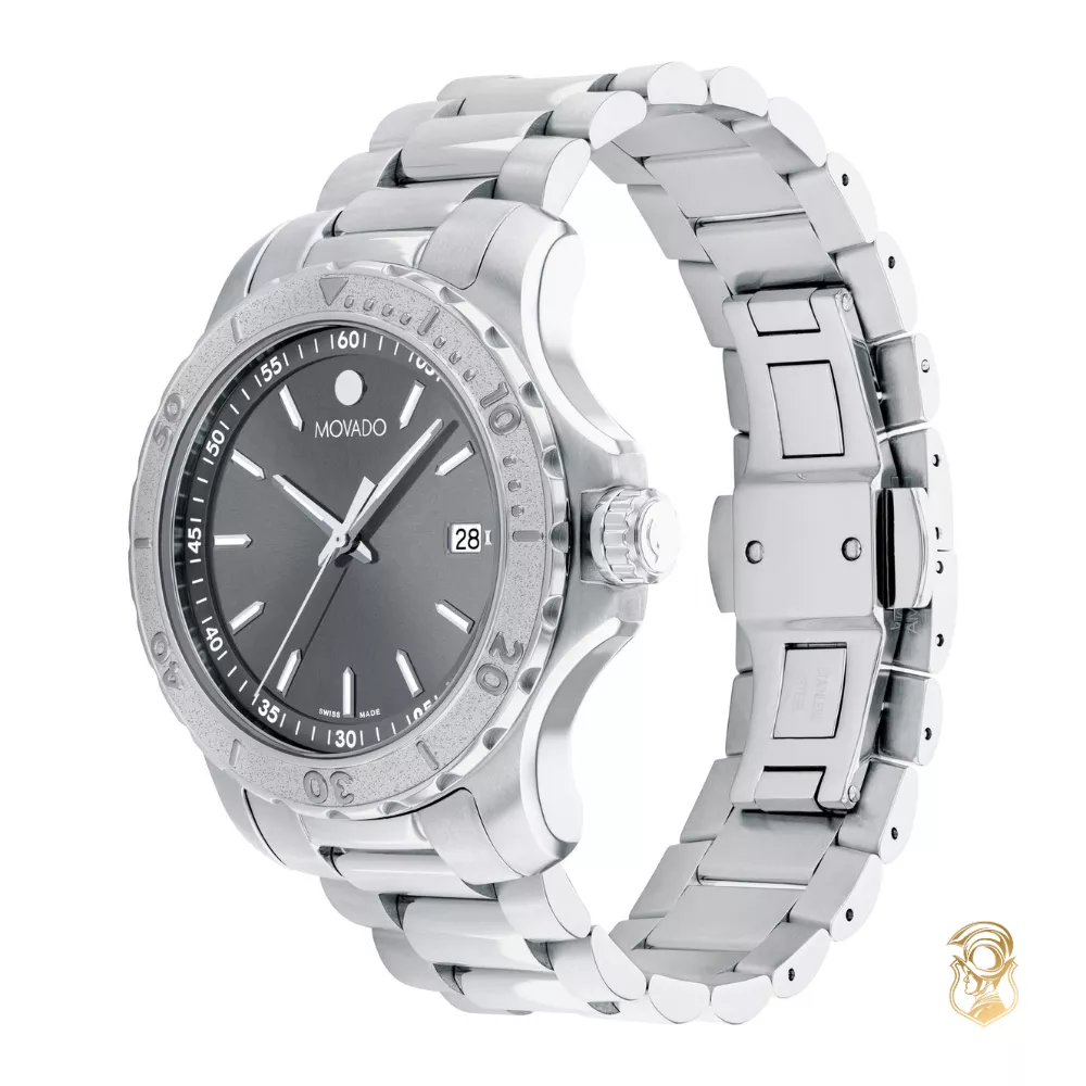 Movado Active Grey-Tone Sport Watch 40mm