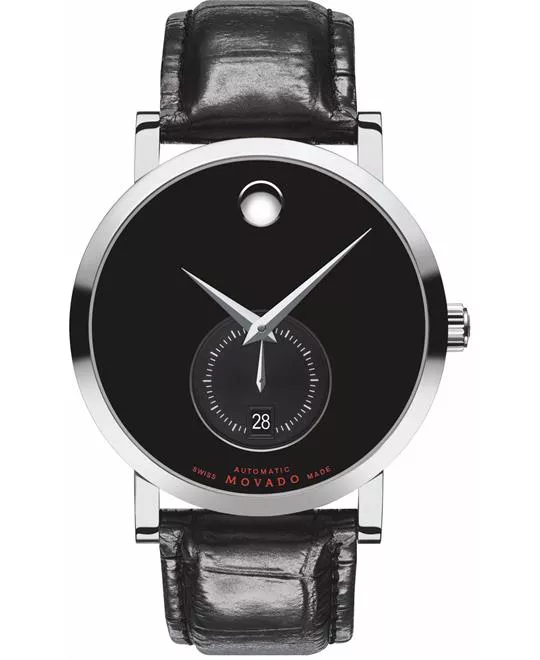 Movado Red Label Automatic Black Watch 42mm