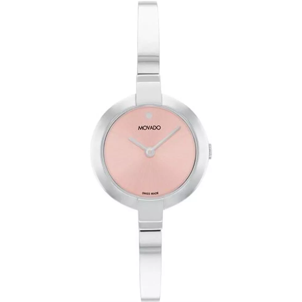 Movado Bangle Ela Pink-Tone Women's Watch 25mm