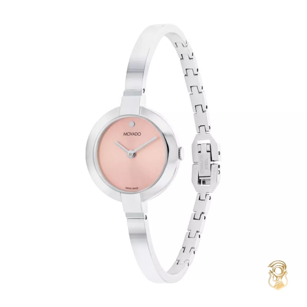 Movado Bangle Ela Pink-Tone Women's Watch 25mm