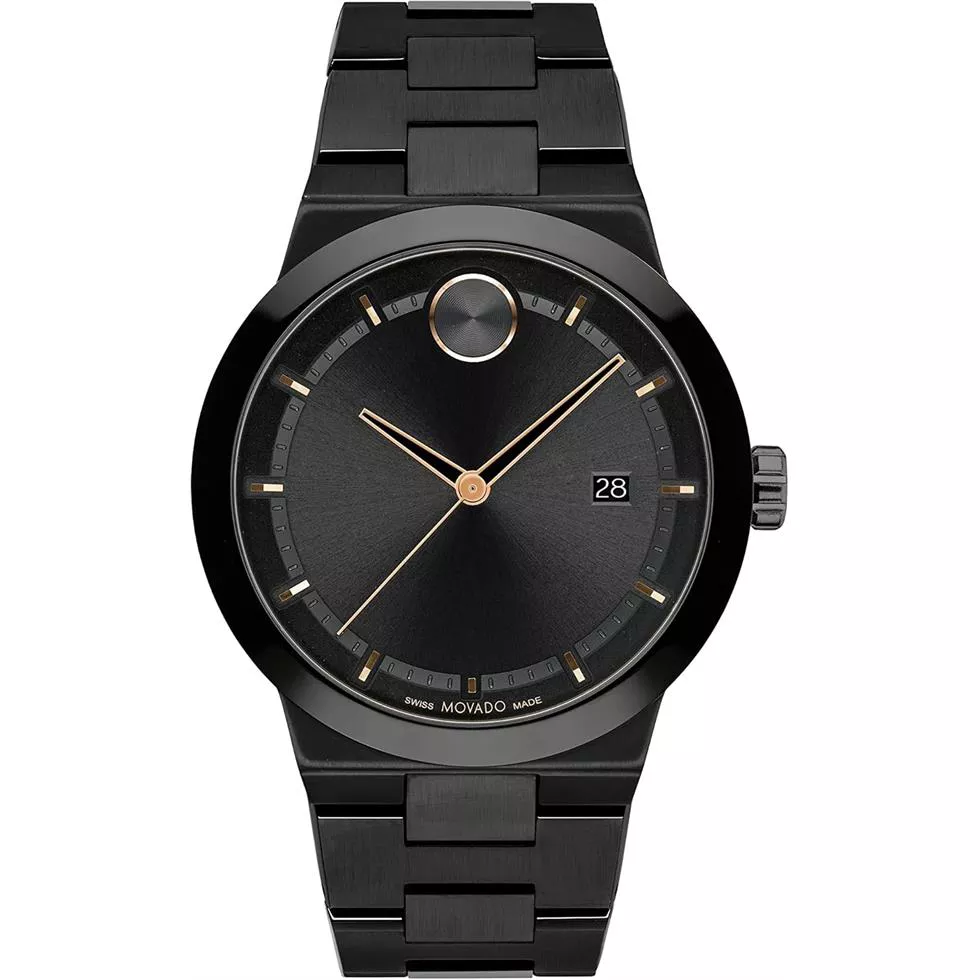 Movado Bold Analog Black Watch 42mm