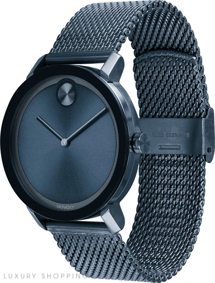 Movado Bold Blue Ion-Plated Watch 40mm