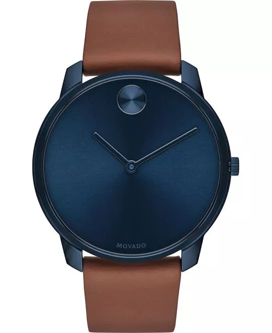 Movado Bold Blue Ion-Plated Watch 42mm