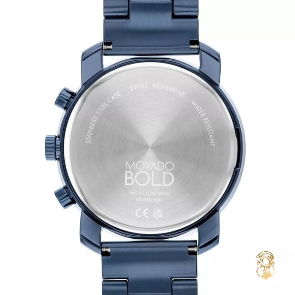 Movado Bold Blue-Tone Chronograph Men's Watch 44mm 