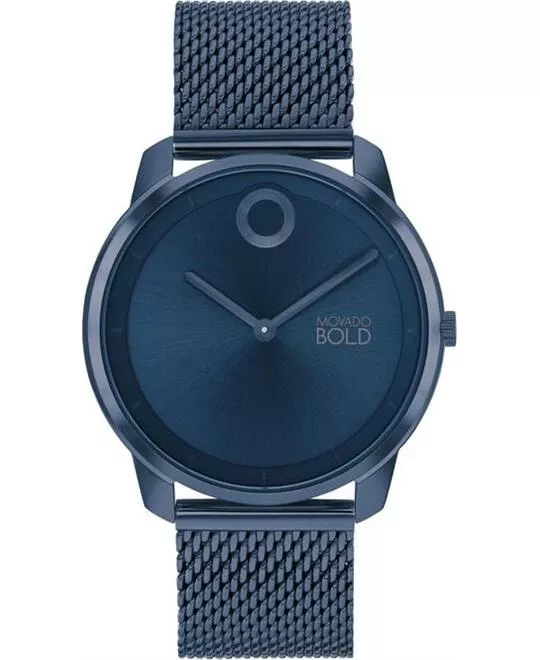 Movado Bold Blue-Tone Men's Watch 40mm