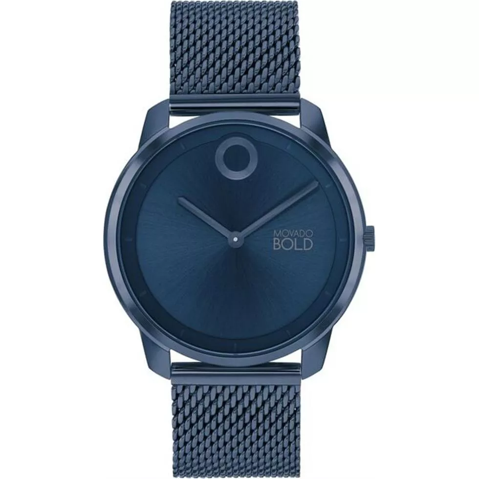 Movado Bold Blue-Tone Men's Watch 40mm