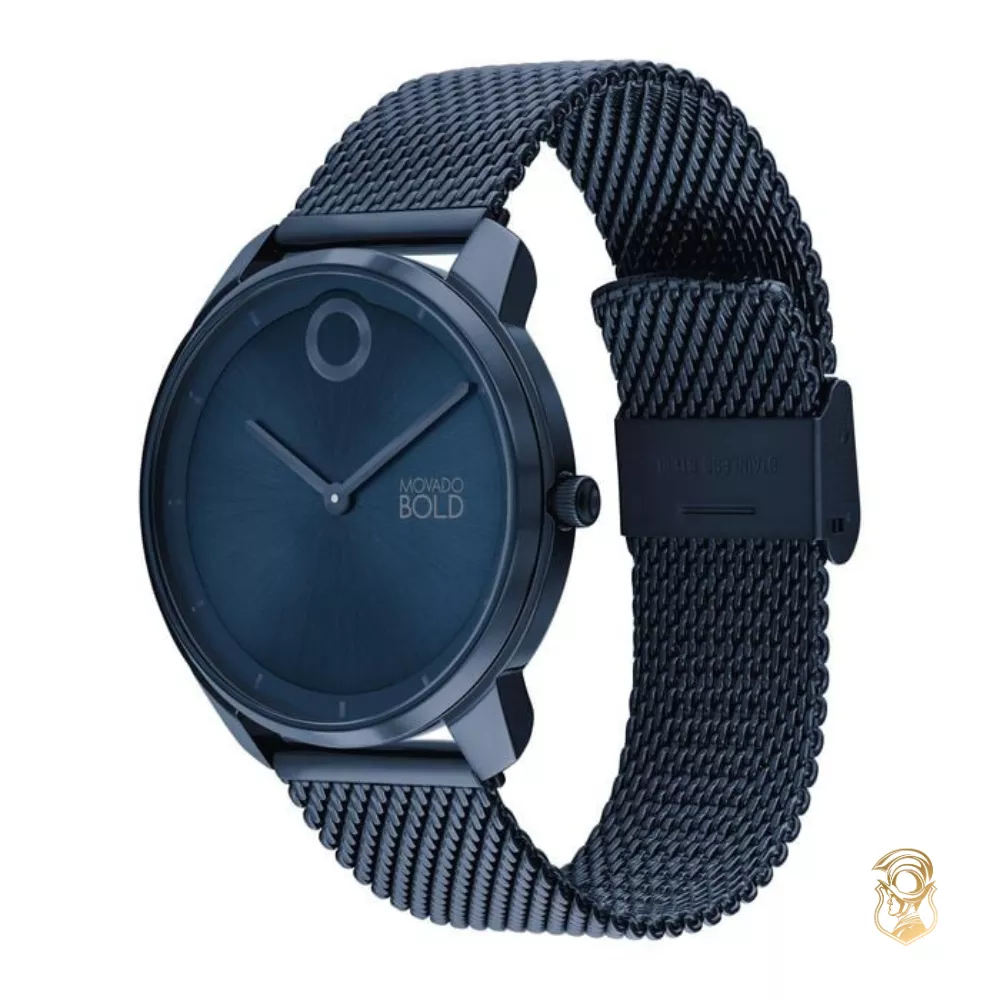 Movado Bold Blue-Tone Men's Watch 40mm