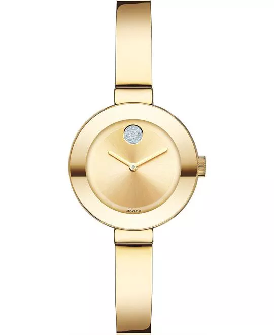 MOVADO Bold Champagne Sunray Gold Ion-Plated Watch 25mm