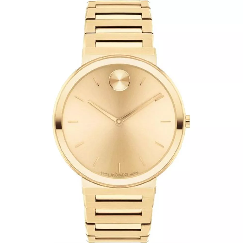 Movado Bold Evolution Gold Tone Watch 40mm