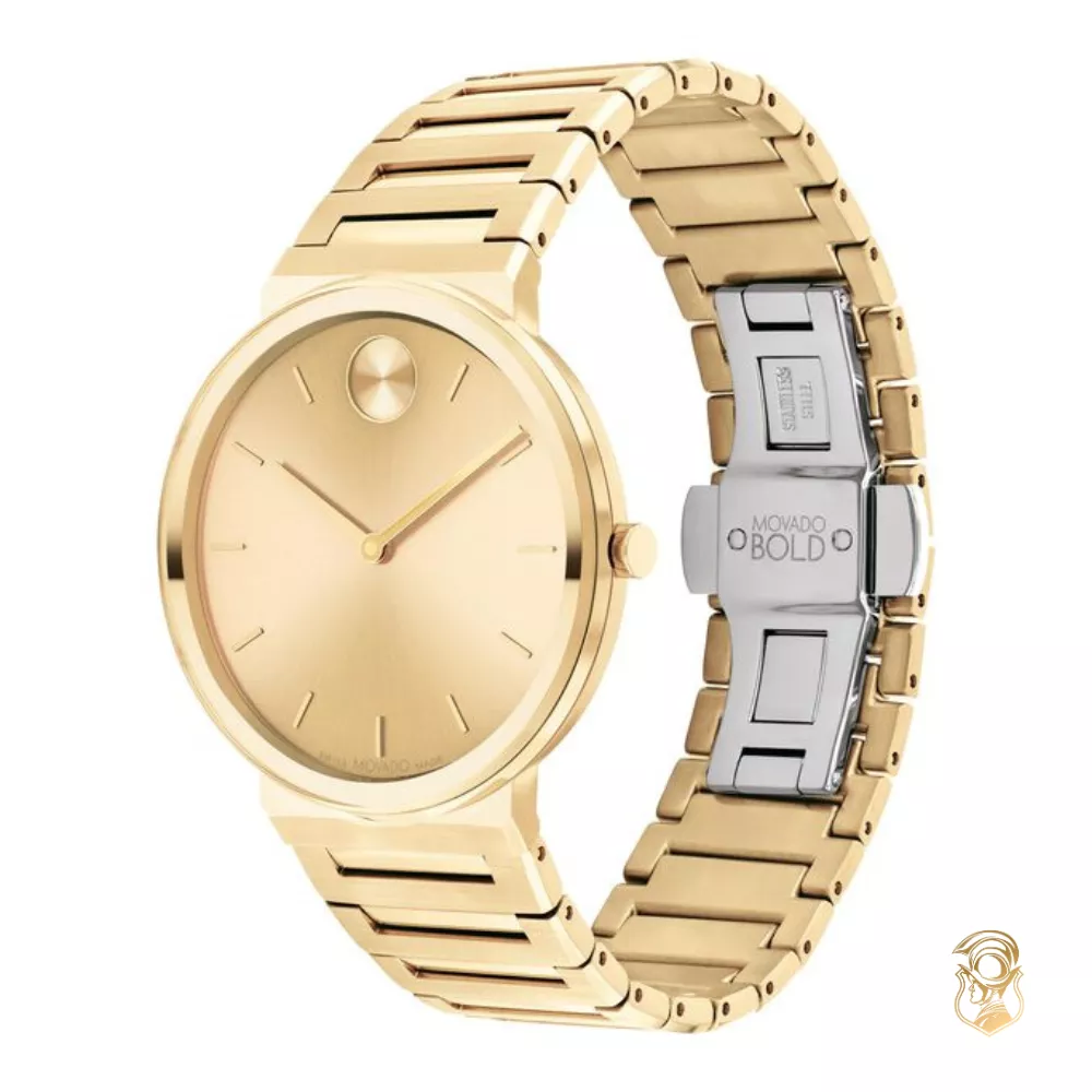 Movado Bold Evolution Gold Tone Watch 40mm