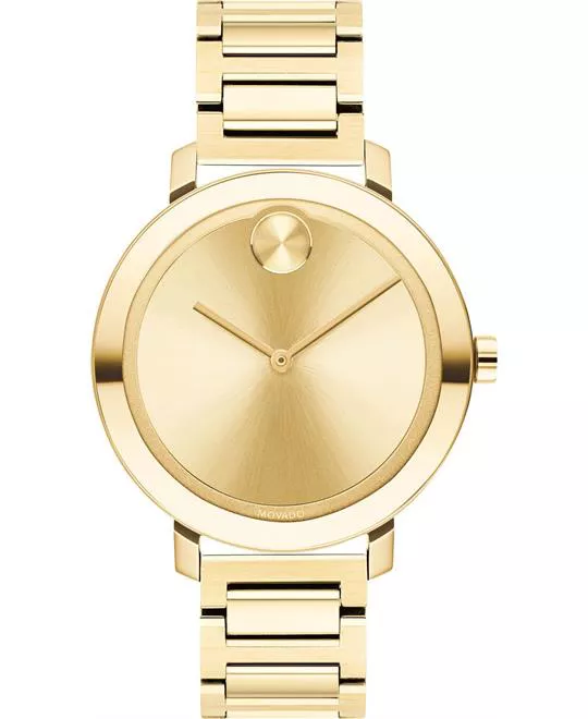 Movado Bold Evolution Gold Watch 34mm