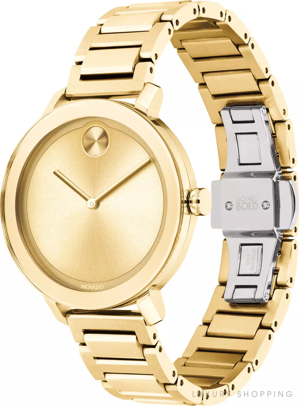 Movado Bold Evolution Gold Watch 34mm