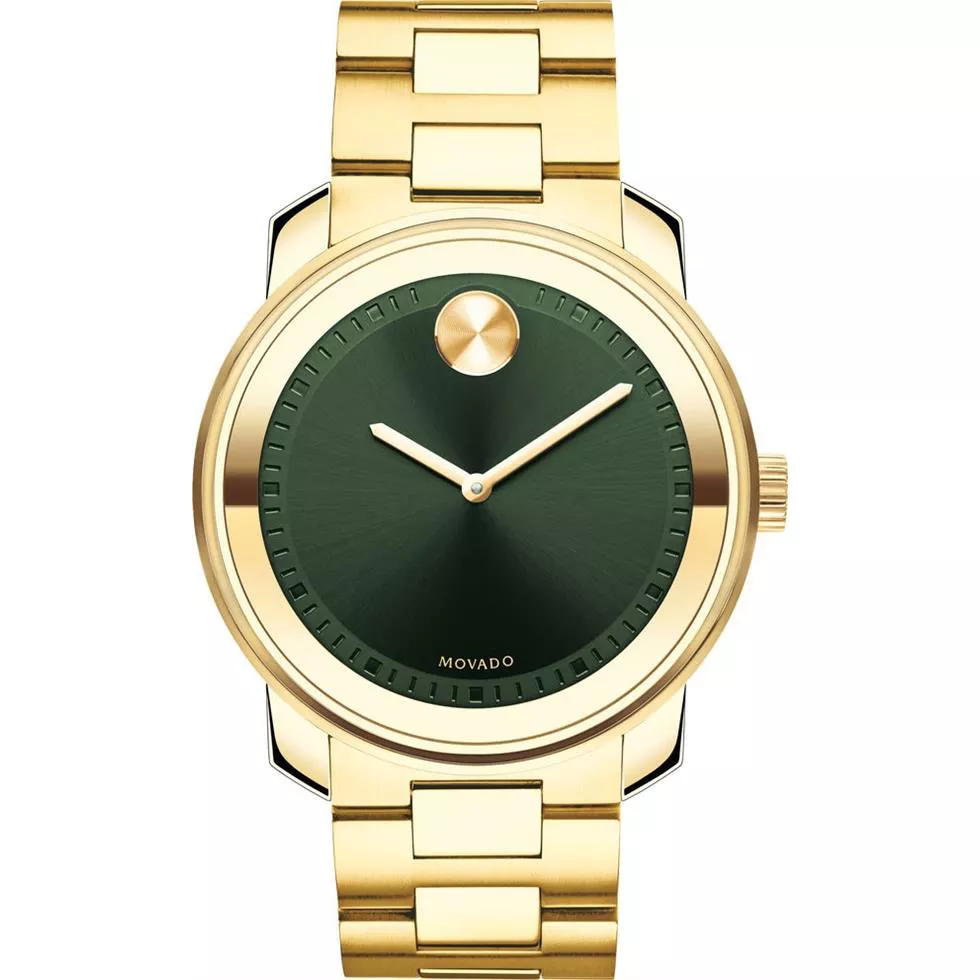 Movado Bold Gold Ion-Plated Watch 42.5mm