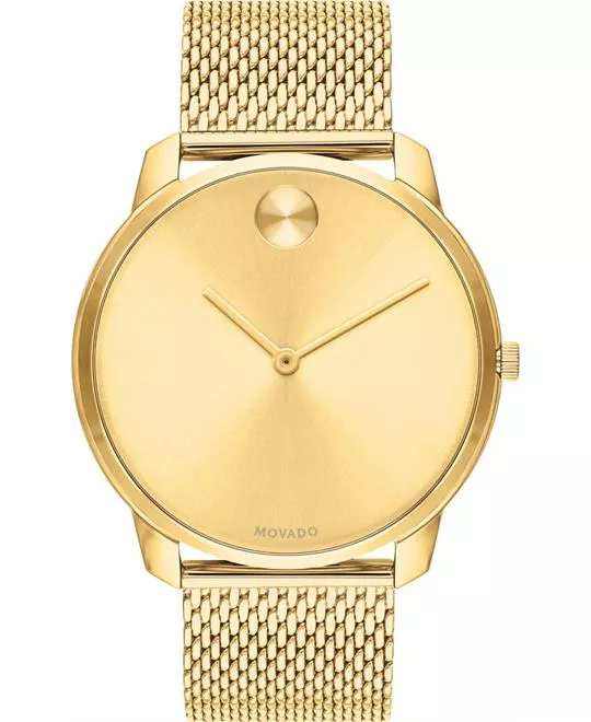 Movado BOLD Gold Ion-Plated Watch 42mm